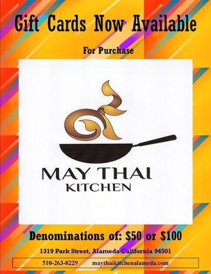 Now available #May thai kitchen