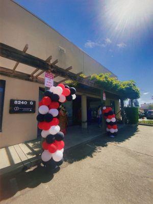 Ribbon (lei) cutting and grand opening!