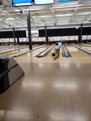 First time bowler! He loved it!