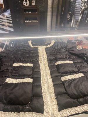 Moncler jacket that was cleaned by J&M