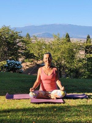 Nana loves to share Yoga