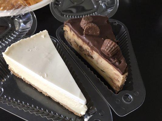 BFC Famous Original Cheesecake & peanut butter cheesecake