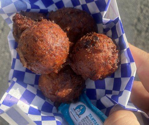 Crab Stuffed Hush Puppies