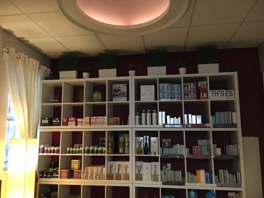 Browse our boutique retail area and enjoy our high quality products, including Archipelago, Dermalogica, Advocare, etc.