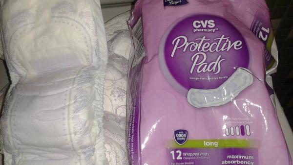 Huggies or feminine products. $6.00+ either. way