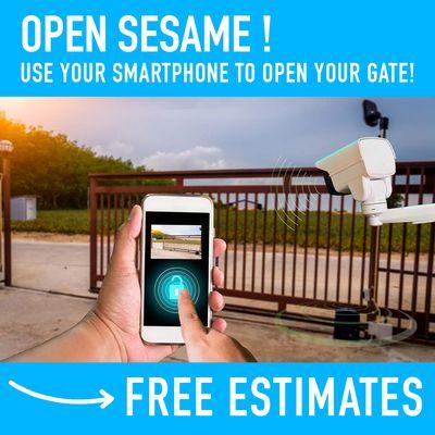 Electronic Gate entry should be easy and seamless! We can make any gate accessible by phone or tablet remotely!