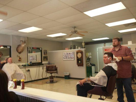 A real barbershop where men talk about their dogs and barbers get the job done. Easy, quality, affordable.