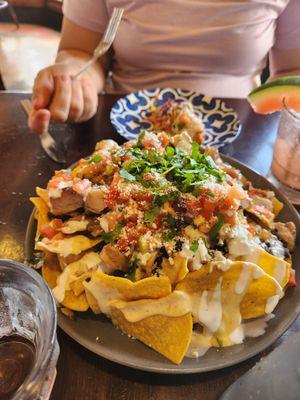 Nachos with chicken