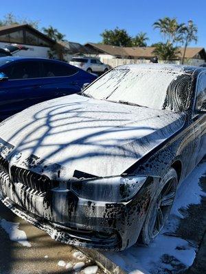 BMW Foam Bath