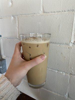 Iced Lavender honey latte