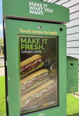 Drive-thru touchscreen