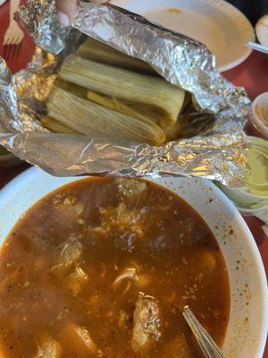 Menudo and tamales