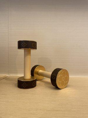 LV dumbbells! Cuz everyone needs these!