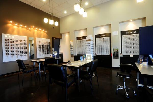 Here at Buda Vision Source, we have over 600 frames to chose from including: Ray Ban, CK, Gucci, Nike, Flexon and more!