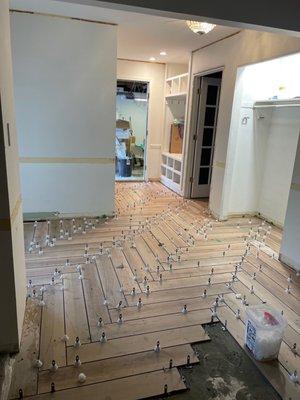 We install tile and can handle intricate patterns. **Herringbone