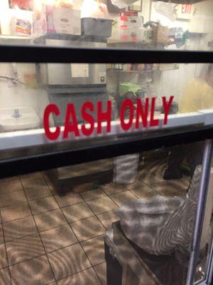 Cash ONLY!