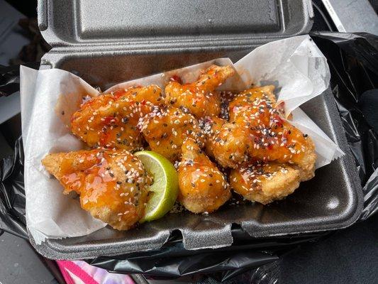 Thai chili cauliflower wings