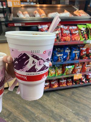 Large foam fountain drink!