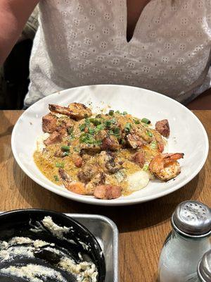 Shrimp and grits - a lil spicy and very tasty