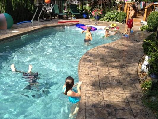 Kids love a pool!