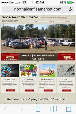 Check out our website here's a screenshot of the homepage. www.northaikenfleamarket.com