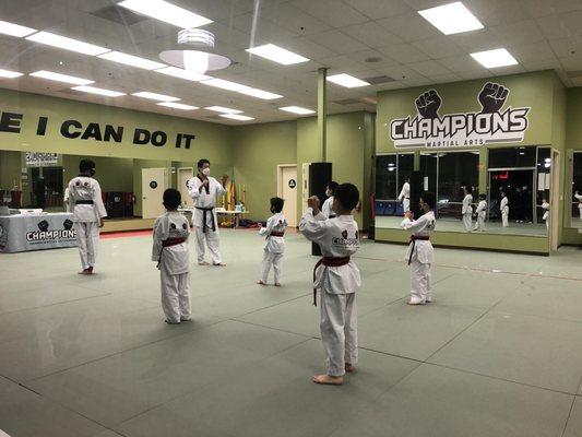 Black belt pretest practice.