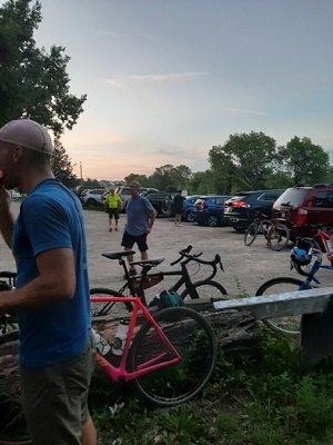 Another shot at Beverly Park, showing the large turnout for the first ride.