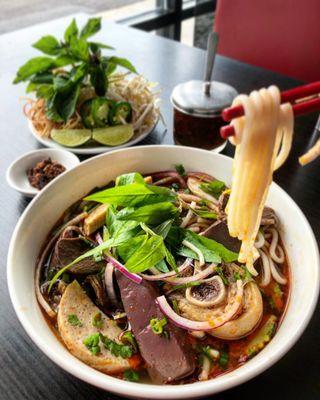 Bun Bo Hue: Spicy beef noodle soup