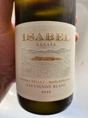 Isabel Estate Sauvignon Blanc 2022 - Mairau Valley, Marlborough, New Zealand