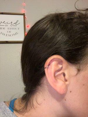 Helix piercing