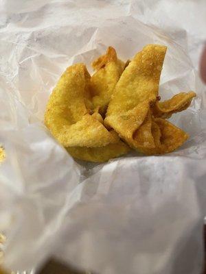 Crab Rangoon. Really good fillings.