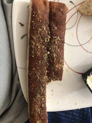 Burnt bread sticks