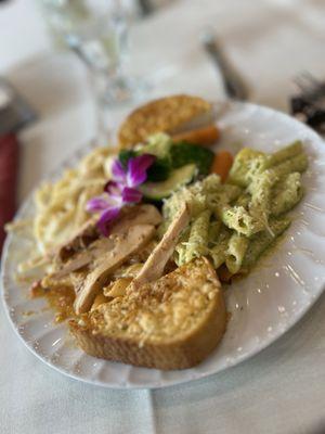 All of the food was delicious on our wedding day, and during the tasting the photo above is from our tasting.