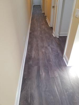 Hallway after with new vinyle plank  8/19/20