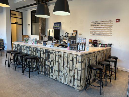 Brand New Bar in our Tasting Room