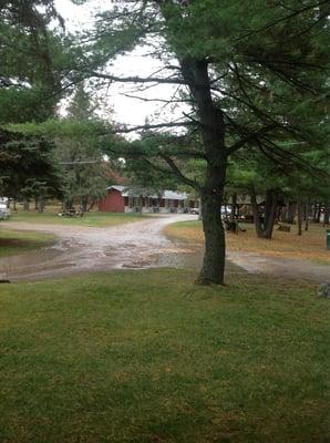 Second out of the three buildings at the Woodland Motel