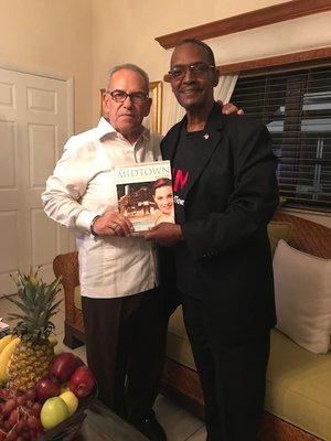 Miami Midtown Magazine, Inc Publisher Lofton Moncur (right).