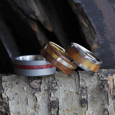 Wood Rings. Precious & Alternative Metals. 100+ Wood Options.