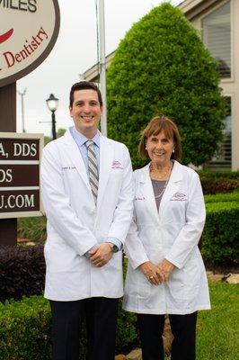 Dr. Christopher Sierra and Dr. Linda Sierra at Sierra Smiles Family, Cosmetic & Implant Dentistry