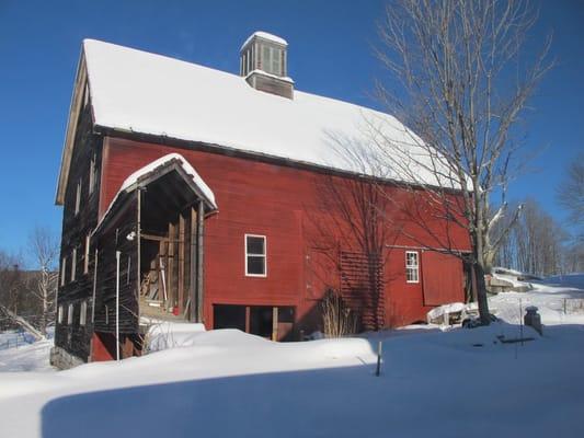 Barn view from the sunroom