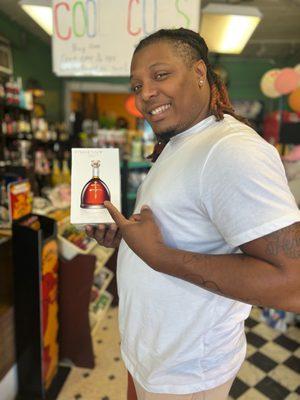 One Of Our Very Happy Customers Purchasing A Bottle Of D'USSE