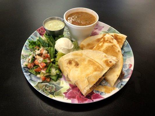 Brisket Quesadilla Special