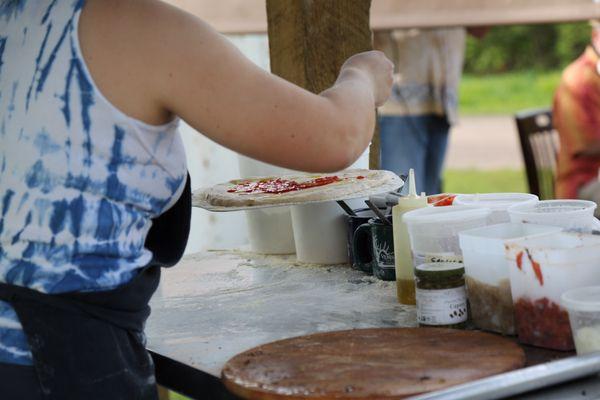 All our pizza crusts are made with ancient grain spelt crust and ingredients fresh from the farm