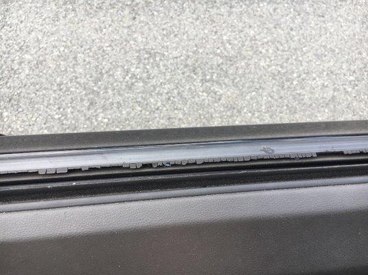 Drivers side window.