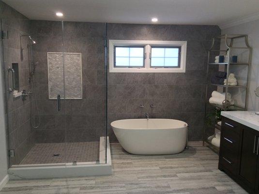 Open space bathroom