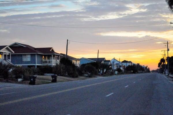 Enjoy a walk down the quiet, serene streets of Edisto.