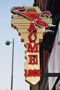 Acme Lock Sign