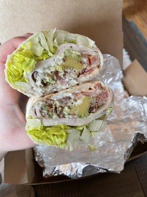 Chicken bacon ranch wrap - pretty good!