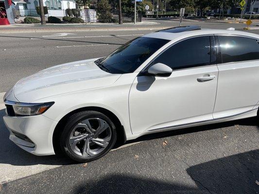 Front Windows Tinted