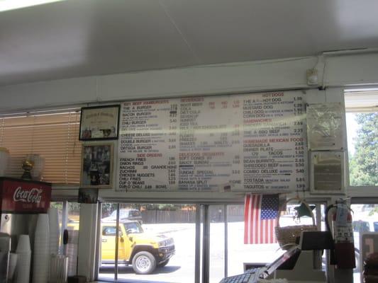 The A's menu